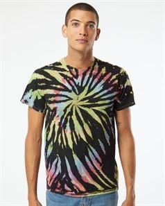 Dyenomite 200MS Multi-Color Spiral Short Sleeve T-Shirt