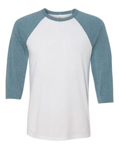 preview image of Bella + Canvas 3200 Unisex Three-Quarter Sleeve Baseball T-Shirt