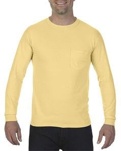 preview image of Comfort Colors 4410 Garment Dyed Heavyweight Ringspun Long Sleeve Pocket T-Shirt