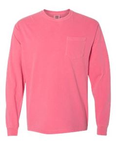 preview image of Comfort Colors 4410 Garment Dyed Heavyweight Ringspun Long Sleeve Pocket T-Shirt