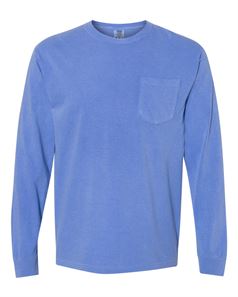 preview image of Comfort Colors 4410 Garment Dyed Heavyweight Ringspun Long Sleeve Pocket T-Shirt