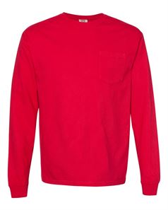 Garment Dyed Heavyweight Ringspun Long Sleeve Pocket T-Shirt