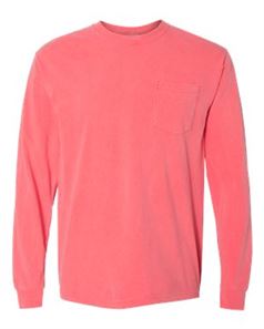 preview image of Comfort Colors 4410 Garment Dyed Heavyweight Ringspun Long Sleeve Pocket T-Shirt
