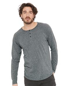 preview image of Next Level 6072 Tri-Blend Long Sleeve Henley