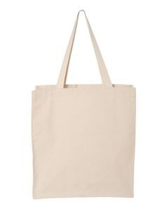 preview image of Q-Tees Q125300 13.7L Gusseted Canvas Shopper