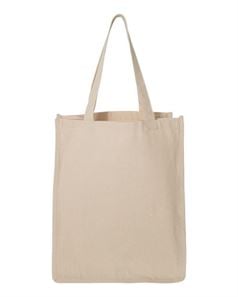 preview image of Q-Tees Q125400 27.3L Gusseted Jumbo Canvas Shopper