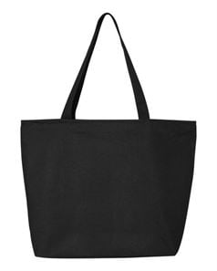 preview image of Q-Tees Q611 24.5L Canvas Zippered Tote