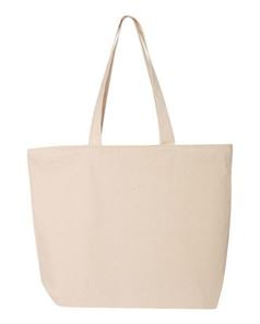 preview image of Q-Tees Q611 24.5L Canvas Zippered Tote