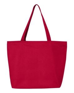 preview image of Q-Tees Q611 24.5L Canvas Zippered Tote