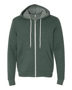 preview image of Bella + Canvas 3739 Unisex Full-Zip Hooded Sweatshirt