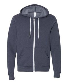 preview image of Bella + Canvas 3739 Unisex Full-Zip Hooded Sweatshirt