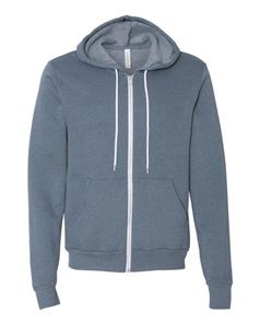 preview image of Bella + Canvas 3739 Unisex Full-Zip Hooded Sweatshirt