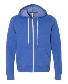 preview image of Bella + Canvas 3739 Unisex Full-Zip Hooded Sweatshirt