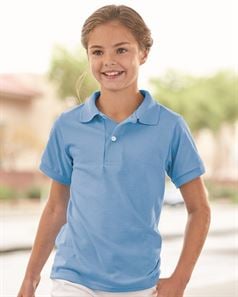 preview image of Jerzees 437YR Youth SpotShield 50/50 Sport Shirt