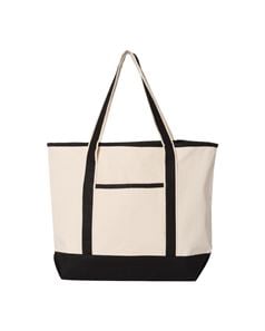 preview image of Q-Tees Q1500 34.6L Large Canvas Deluxe Tote