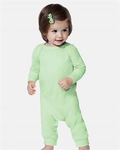 Rabbit Skins 4412 Infant Long Legged Baby Rib Bodysuit