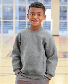 preview image of Russell Athletic 998HBB Youth Dri Power Crewneck Sweatshirt