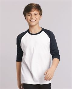 preview image of Gildan 5700B Heavy Cotton Youth Raglan Tee