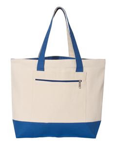 preview image of Q-Tees Q1300 18.6L Canvas Zipper Tote