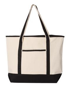 preview image of Q-Tees Q1500 34.6L Large Canvas Deluxe Tote