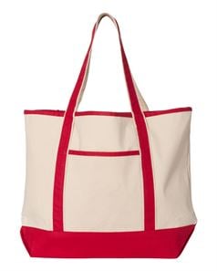 preview image of Q-Tees Q1500 34.6L Large Canvas Deluxe Tote