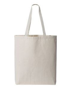 preview image of Q-Tees Q4400 11L Canvas Tote With Color Handles