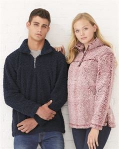 preview image of Boxercraft Q10 Unisex Sherpa Quarter-Zip Pullover