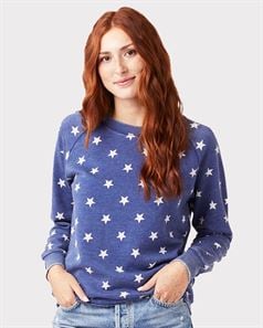 preview image of Alternative 8626 Women's Lazy Day Burnout French Terry Crewneck Sweatshirt