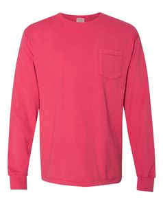 Garment Dyed Long Sleeve T-Shirt With a Pocket