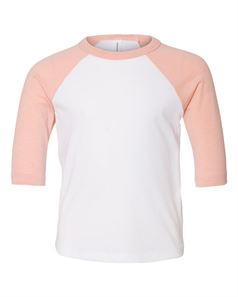 preview image of Bella + Canvas 3200T Toddler Three-Quarter Sleeve Baseball Tee