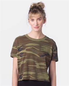 preview image of Alternative 5114 Women's Vintage Jersey Headliner Crop Tee