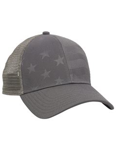 Outdoor Cap USA750M Debossed Stars and Stripes with Mesh Back