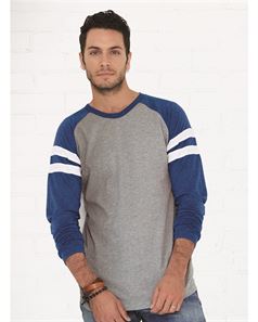 LAT 6934 Fine Jersey Long Sleeve Mash Up Tee