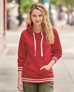 preview image of J. America 8651 Relay Women's Hooded Pullover Sweatshirt