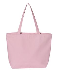 preview image of Q-Tees Q611 24.5L Canvas Zippered Tote