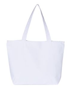 preview image of Q-Tees Q611 24.5L Canvas Zippered Tote