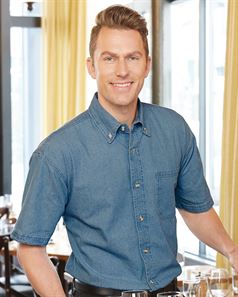 preview image of Sierra Pacific 0211 Short Sleeve Denim Shirt