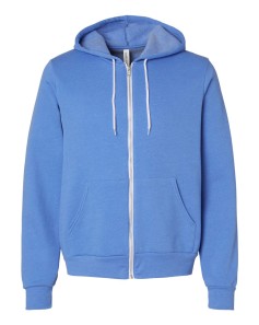 preview image of Bella + Canvas 3739 Unisex Full-Zip Hooded Sweatshirt