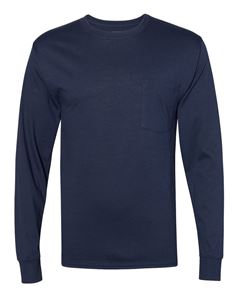 preview image of Hanes W120 Workwear Long Sleeve Pocket T-Shirt