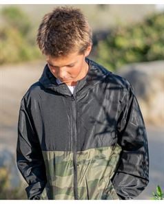 preview image of Independent Trading Co. EXP24YWZ Youth Lightweight Windbreaker Full-Zip Jacket