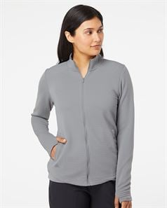 preview image of Adidas A416 Women's Textured Full-Zip Jacket