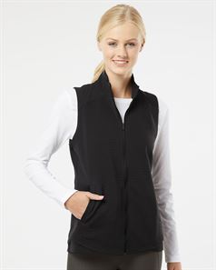 preview image of Adidas A417 Women's Textured Full-Zip Vest