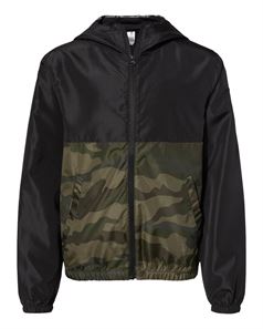 preview image of Independent Trading Co. EXP24YWZ Youth Lightweight Windbreaker Full-Zip Jacket