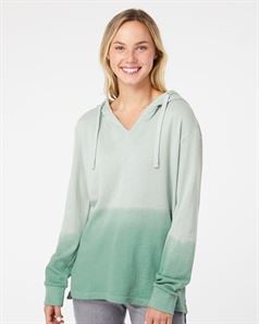 preview image of MV Sport W20185 Women's French Terry Ombré Hooded Sweatshirt