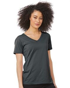 preview image of Next Level 3940 Women's Fine Jersey Relaxed V T-Shirt