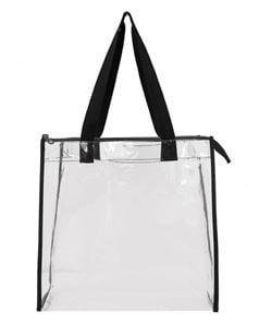 preview image of OAD OAD5006 OAD Clear Zippered Tote with Full Gusset