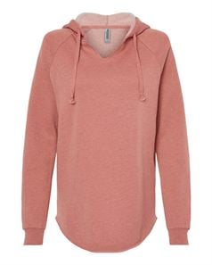 preview image of Independent Trading Co. PRM2500 Women's Lightweight California Wavewash Hooded Pullover Sweatshirt