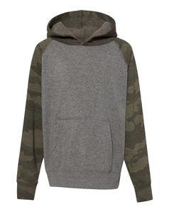 preview image of Independent Trading Co. PRM15YSB Youth Special Blend Raglan Hooded Pullover