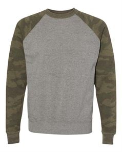 preview image of Independent Trading Co. PRM30SBC Unisex Special Blend Raglan Crewneck Sweatshirt