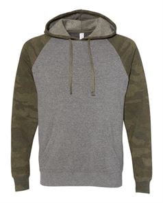 preview image of Independent Trading Co. PRM33SBP Unisex Special Blend Raglan Hooded Pullover Sweatshirt